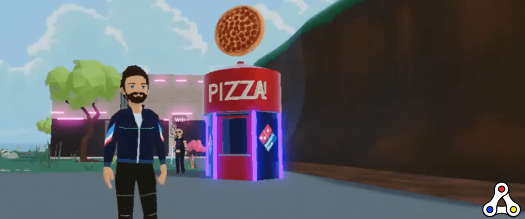 visuel exemple Domino's Pizza dans Decentraland